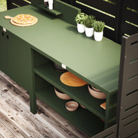 Speciale prijs UMAMI buitenkeuken module 1 + 2 incl. hoes, groen