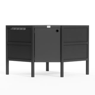 UMAMI buitenkeukenpakket, wastafelmodule, hoekmodule, module 3, zwart