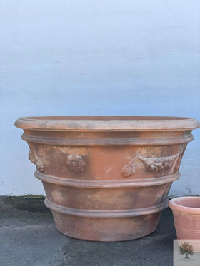 Terracotta Pot Antiek - Impruneta Garland - 140 cm diameter - 83 cm hoogte 