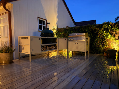 Combineer uit meerdere verschillende buitenkeukenmodules