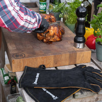 Premium leren grillhandschoenen