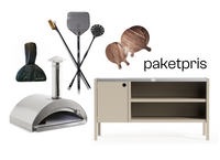 Pizzaiolo met + accessoires + Umami module 3, beige / roestvrij staal