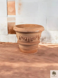 Terracotta pot - Impruneta Garland - 60 cm diameter - 48 cm hoogte 
