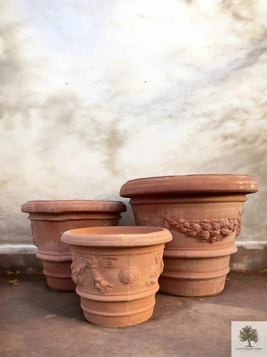 Pot Terracotta - Impruneta Garland - 70 cm diameter - 53 cm hoogte 