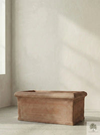 Terracotta pot - Rechthoekig - 81 cm lengte - 41 cm breedte - 35 cm hoogte 