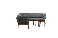 Roxo hoekbank met salontafel - bruin / grijs