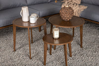 Roxo hoekbank met salontafel - bruin / grijs