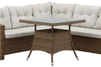 Watford hoekbank met salontafel - natuur / beige