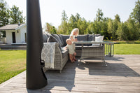 Vikelund hoekbank met salontafel - grijs