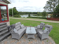 Washington bankgroep met salontafel - grijs / grijs