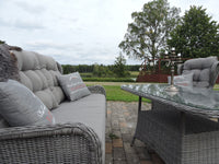 Washington bankgroep met salontafel - grijs / grijs