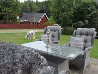 Washington bankgroep met salontafel - grijs / grijs