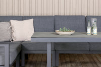 Barcelona hoekbank met salontafel - zwart