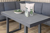 Barcelona hoekbank met salontafel - zwart