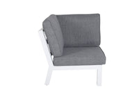 Barcelona hoekbank met salontafel - wit