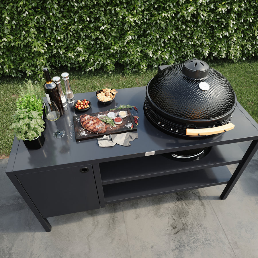 UMAMI Buitenkeuken Module 3 voor kamado + Kamado SUMO Maxi, zwart