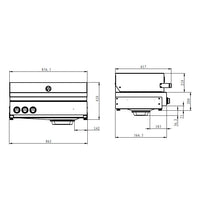 Gasolgrill Z inbouwunit