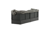 Nopy ligbed met dak - zwart / grijs