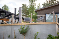 Eetgroep Chania met 2 Lindos eetstoelen 