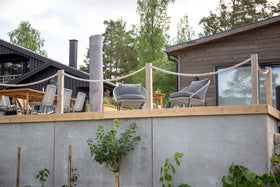 Eetgroep Chania met 2 Lindos eetstoelen 