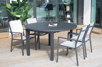 Marbella Ronde Eetgroep met Copacabana stoelen 