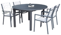 Marbella Ronde Eetgroep met Copacabana stoelen 