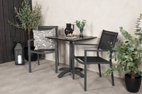 Eettafel Colorado met de stoelen Copacabana 