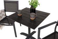 Eettafel Colorado met de stoelen Copacabana 