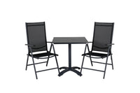 De eettafel Colorado met de stoelen Break 