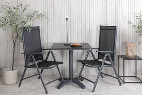 De eettafel Colorado met de stoelen Break 