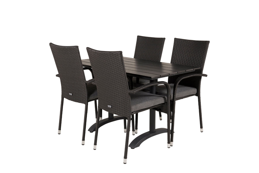 Eetgroep Denver met de stoelen Anna 