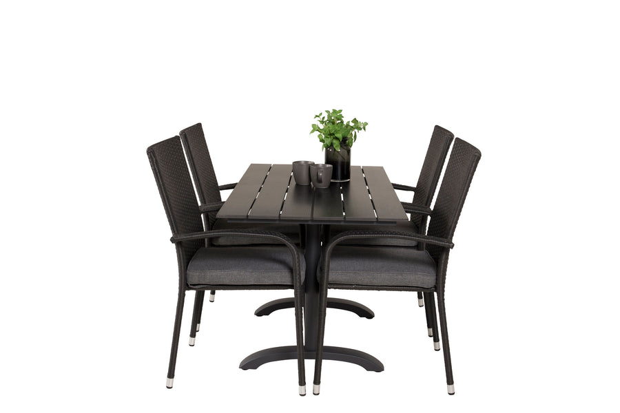 Eetgroep Denver met de stoelen Anna 