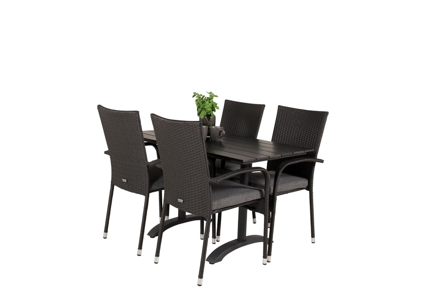 Eetgroep Denver met de stoelen Anna 