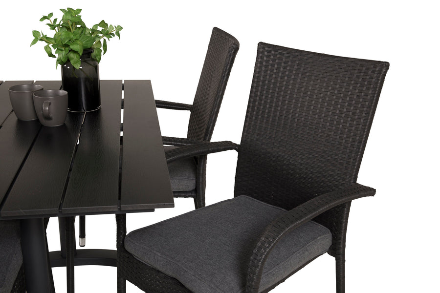 Eetgroep Denver met de stoelen Anna 