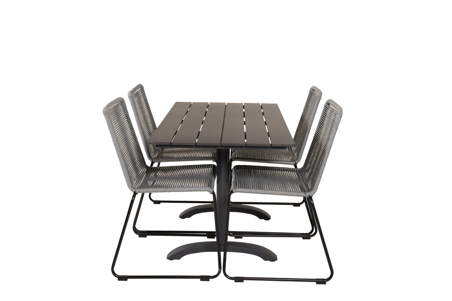 Eetgroep Denver met de stoelen Lindos 