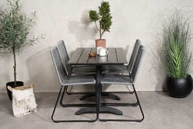 Eetgroep Denver met de stoelen Lindos 