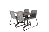 Eetgroep Denver met de stoelen Lindos 