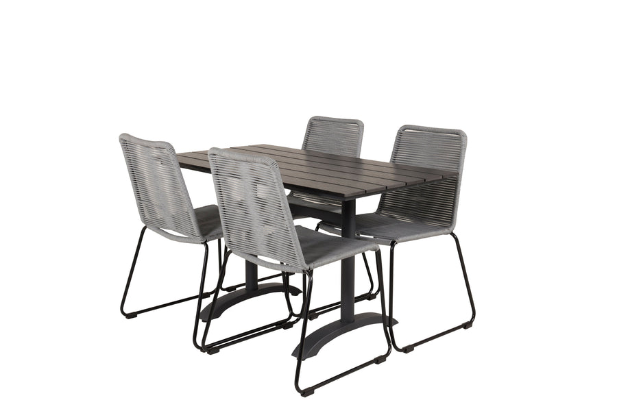 Eetgroep Denver met de stoelen Lindos 