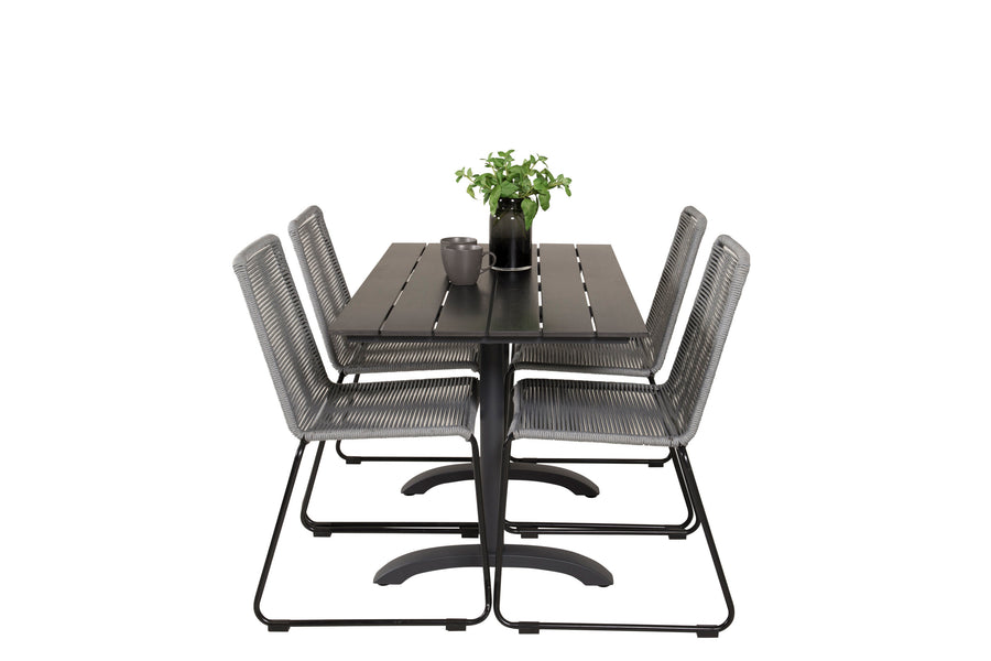 Eetgroep Denver met de stoelen Lindos 
