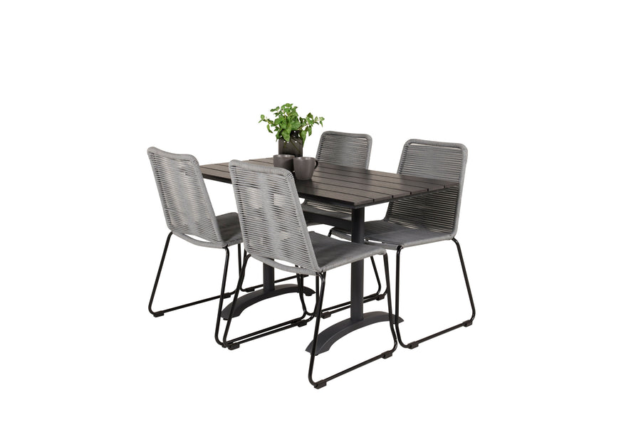 Eetgroep Denver met de stoelen Lindos 