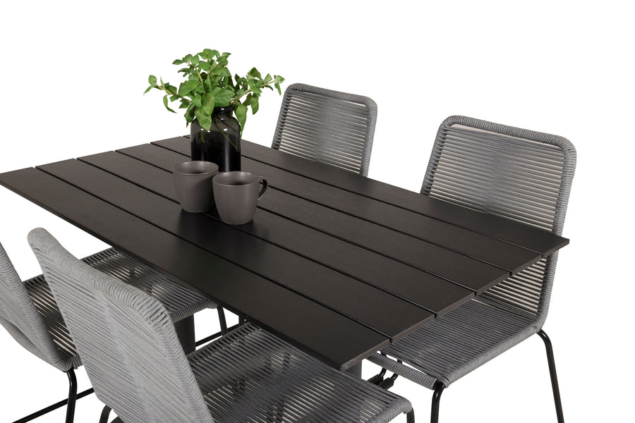 Eetgroep Denver met de stoelen Lindos 