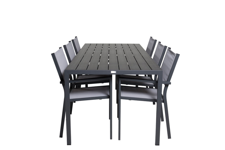 Break Rechthoekige Eetgroep met Copacabana stoelen 