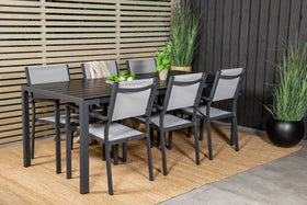 Break Rechthoekige Eetgroep met Copacabana stoelen 