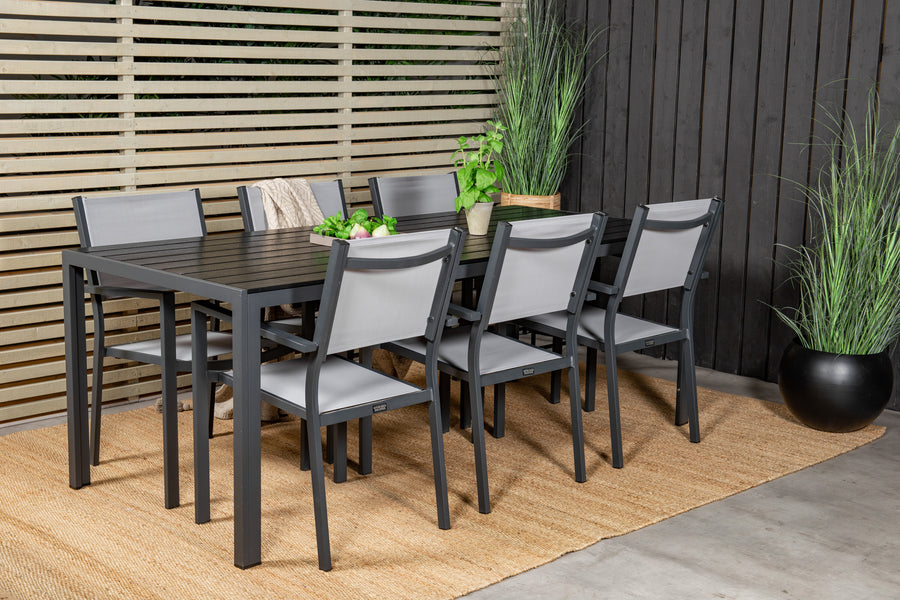 Break Rechthoekige Eetgroep met Copacabana stoelen 