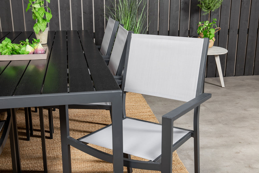Break Rechthoekige Eetgroep met Copacabana stoelen 
