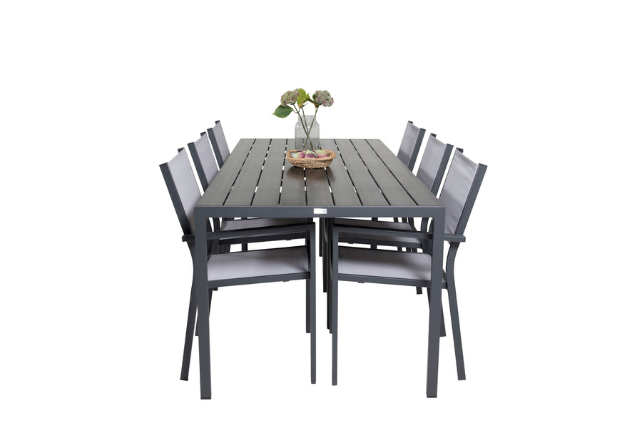 Break Rechthoekige Eetgroep met Copacabana stoelen 