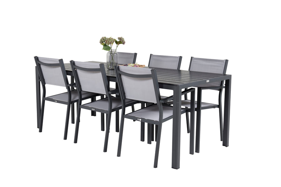 Break Rechthoekige Eetgroep met Copacabana stoelen 