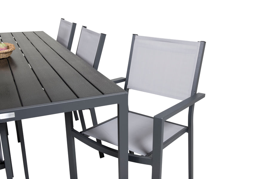 Break Rechthoekige Eetgroep met Copacabana stoelen 