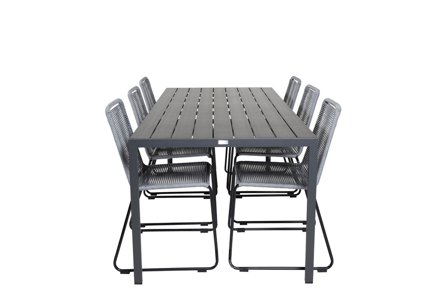 Eetgroep Break met de stoelen Lindos 