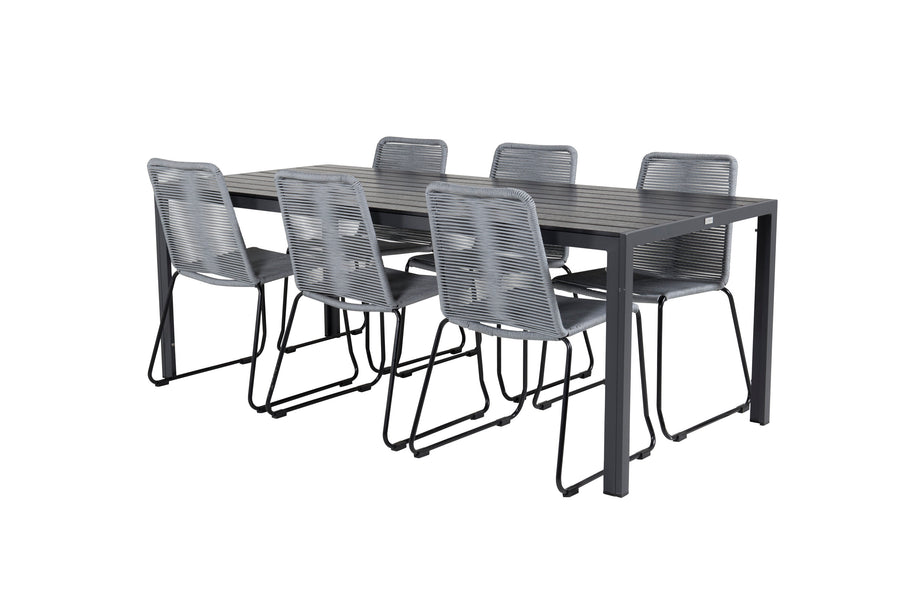 Eetgroep Break met de stoelen Lindos 